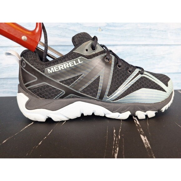 Merrell MQM Flex 2 Hiking Trail Running Shoes Black Grey Women's Sz 6 - Picture 12 of 16